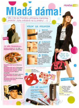 Proměna časopis dívky 2005